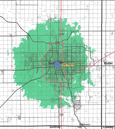 Wichita Coverage Map